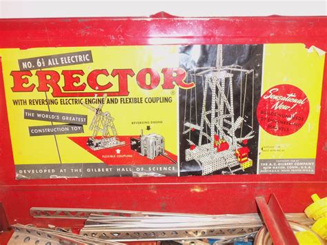 vintage erector set metal box|Vintage Erector Set Box for sale .